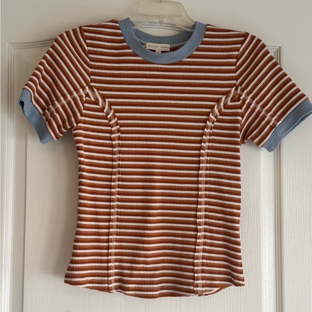 Striped Short Sleeve Top